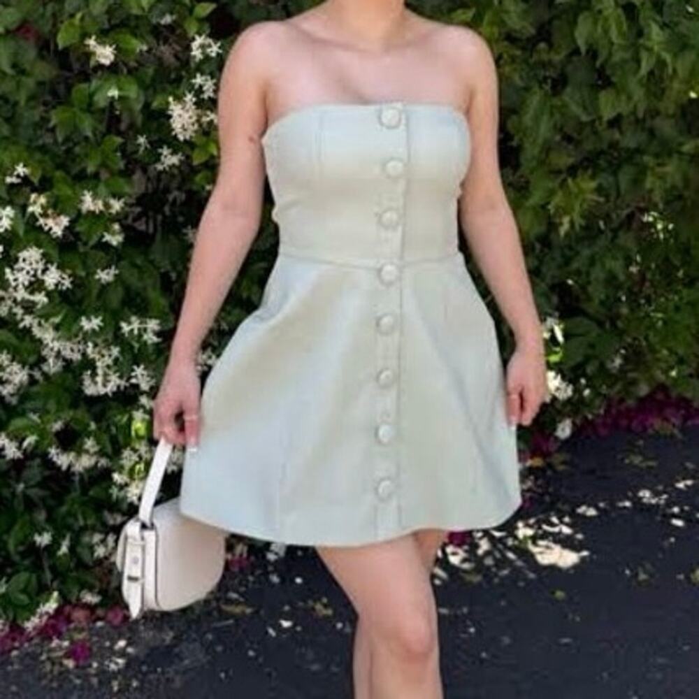 Club L London anniston bandeau tailored buttoned mini dress size 4